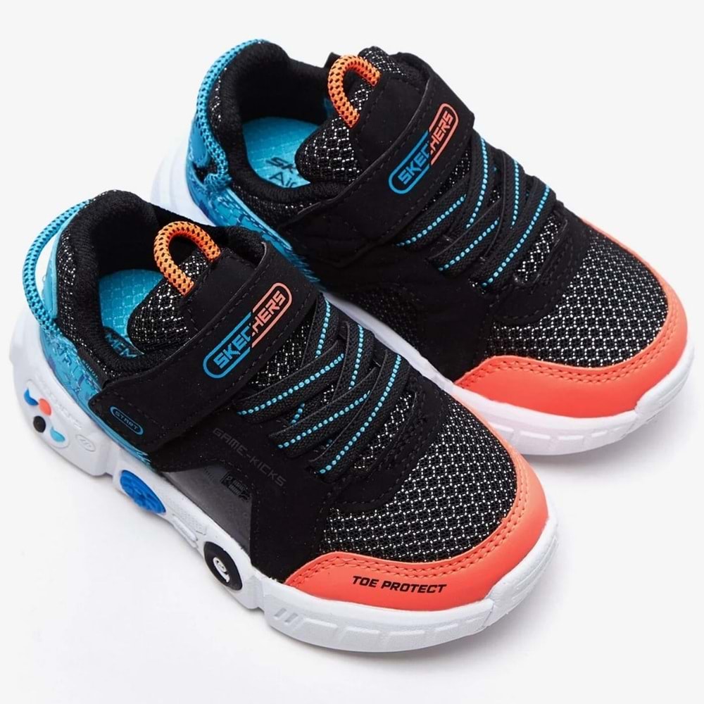 Skechers Lil Gametronix 402262N-BKMT Ortopedik Çocuk Spor Ayakkabı