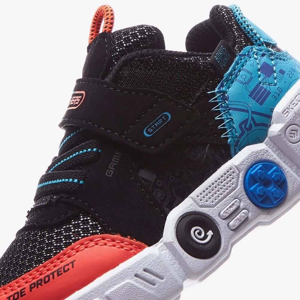 Skechers Lil Gametronix 402262N-BKMT Ortopedik Çocuk Spor Ayakkabı