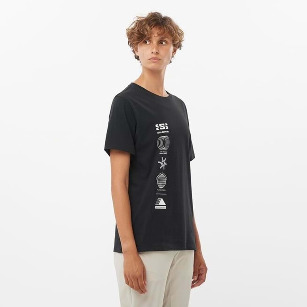 Salomon LC2233100 Logo Combo SS Tee W Tişört Kadın T-Shirt