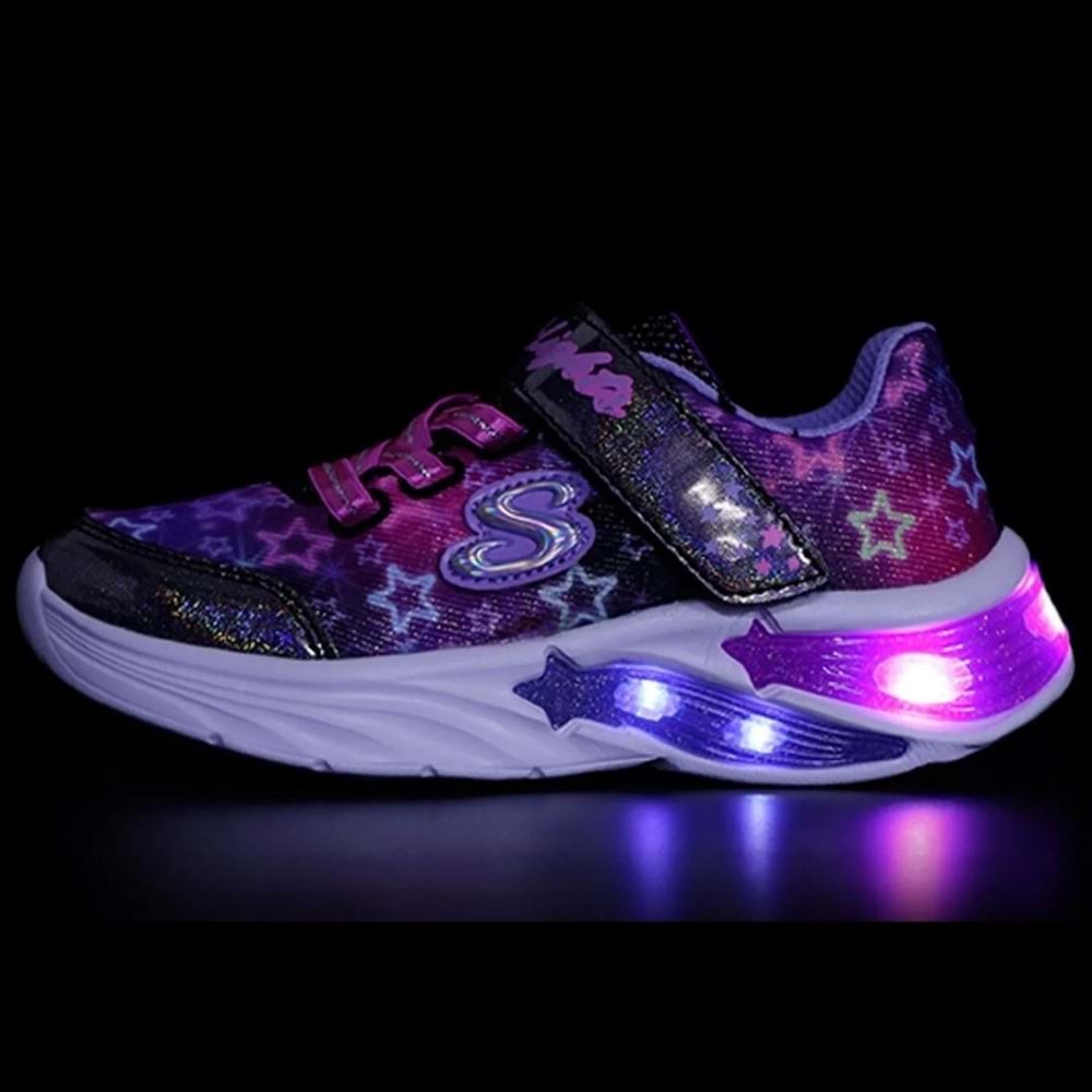 Skechers Star Sparks 302324N-BKMTOrtopedik Işıklı Çocuk Spor Ayakkabı
