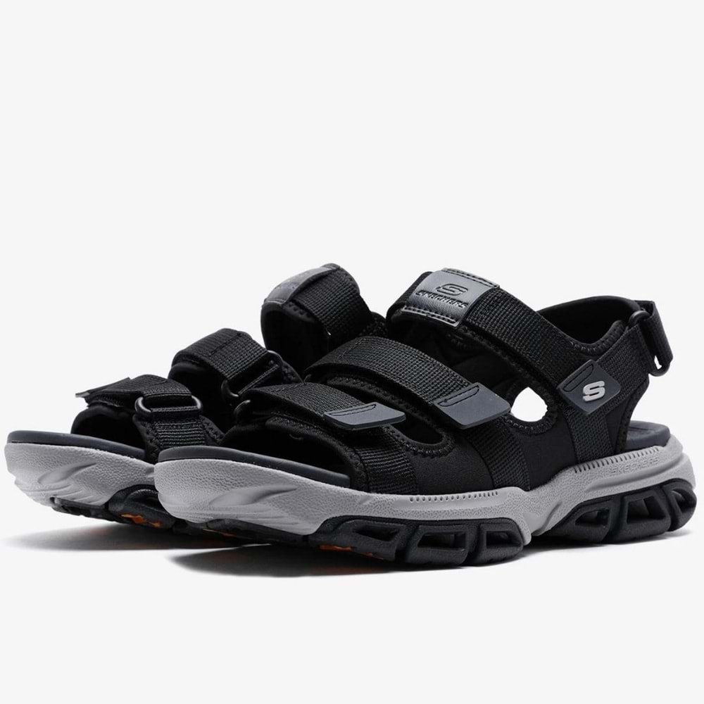 Skechers Atlan-Bodie 210444-BLK Ortopedik Erkek Sandalet