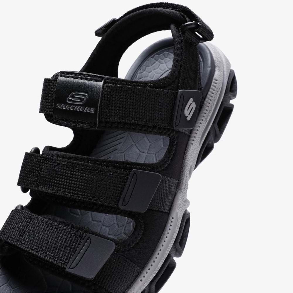 Skechers Atlan-Bodie 210444-BLK Ortopedik Erkek Sandalet