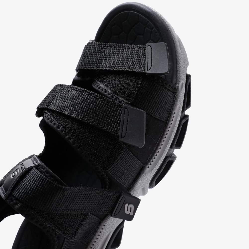 Skechers Atlan-Bodie 210444-BLK Ortopedik Erkek Sandalet