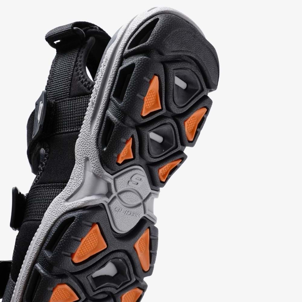 Skechers Atlan-Bodie 210444-BLK Ortopedik Erkek Sandalet