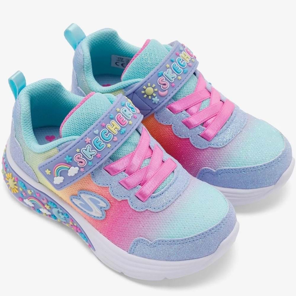 Skechers My Dreamers 303157N-LBMT Işıklı Ortopedik Çocuk Spor Ayakkabı
