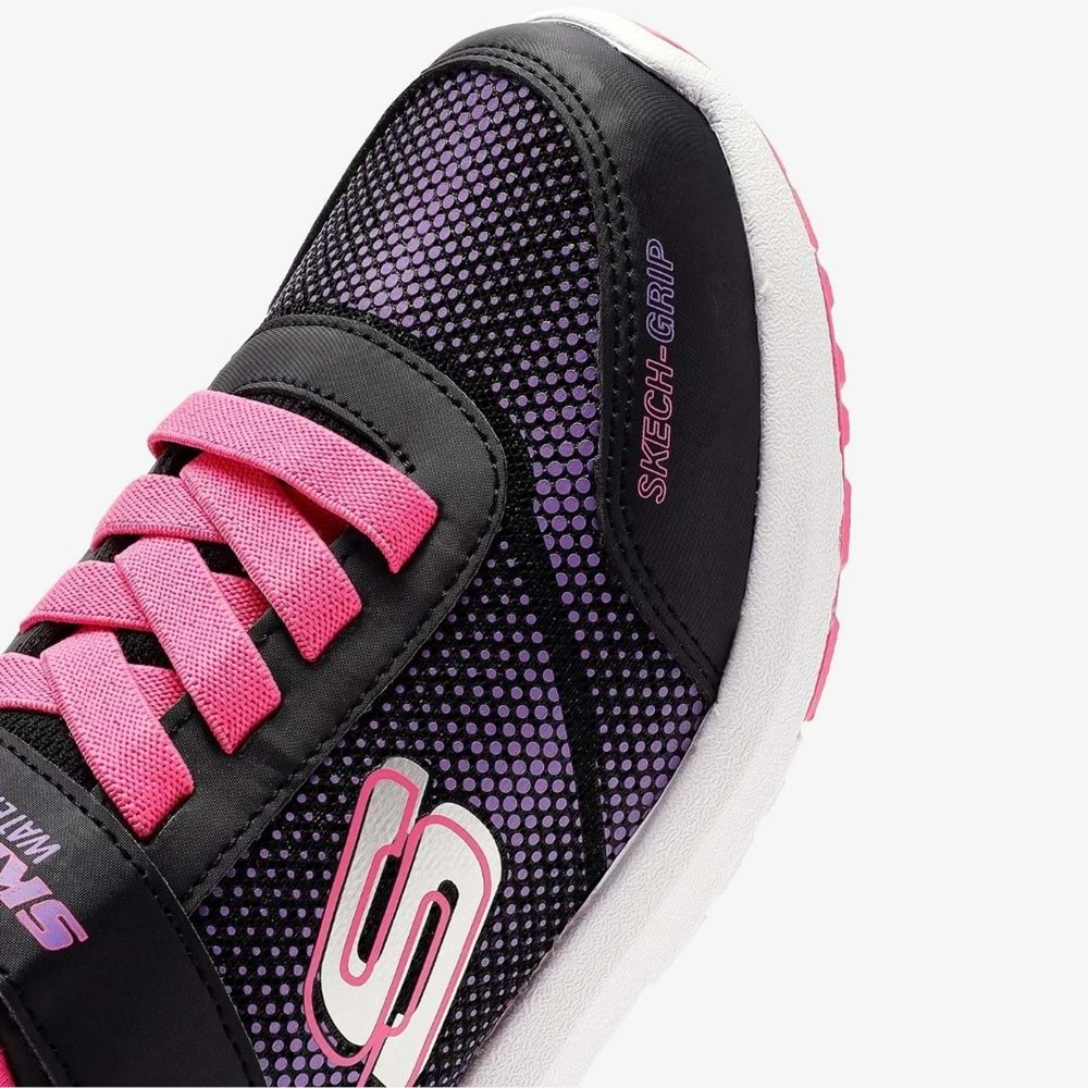 Skechers Dynamic Tread Journey Time 303387L-BKHP Waterproof Ortopedik Çocuk Spor Ayakkabı