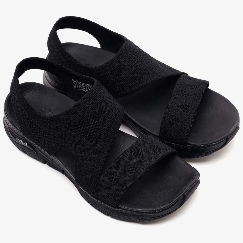 Skechers Arch Fit-Brightest Day 119458-BBK Ortopedik Kadın Sandalet