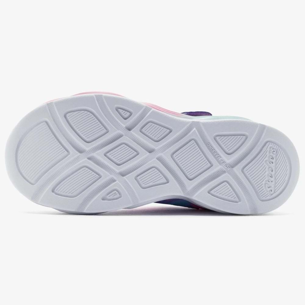 Skechers Twisty Glow - Sorbet Swirl 303716L-PWMT Ortopedik Işıklı Çocuk Spor Ayakkabı