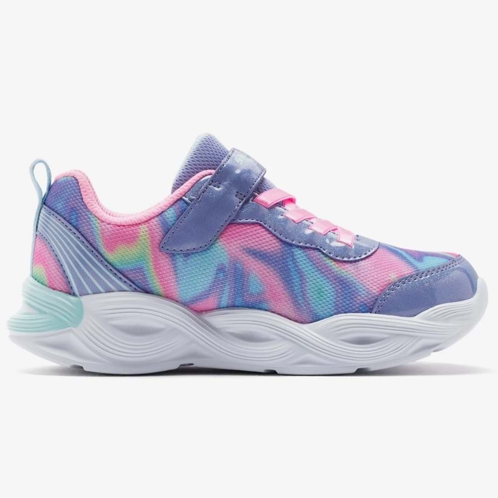 Skechers Twisty Glow - Sorbet Swirl 303716L-PWMT Ortopedik Işıklı Çocuk Spor Ayakkabı