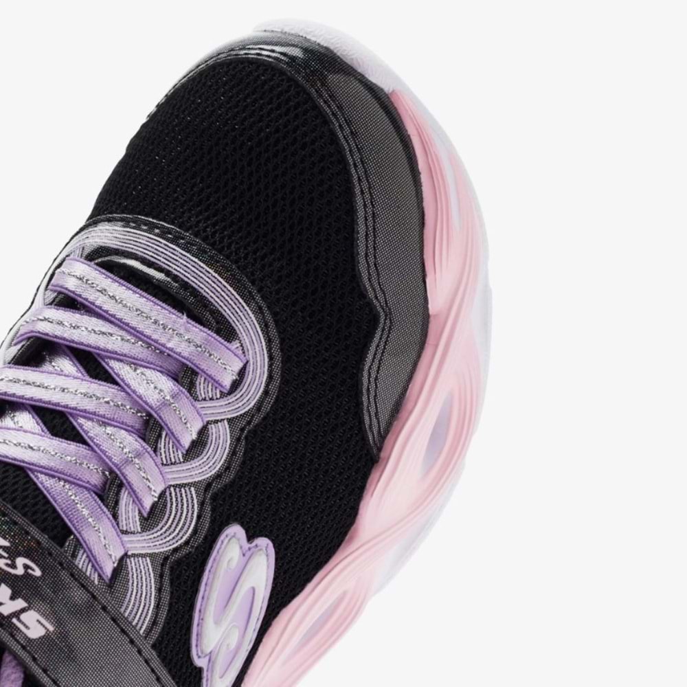 Skechers Twisty Glow 303717L-BKMT Ortopedik Işıklı Çocuk Spor Ayakkabı