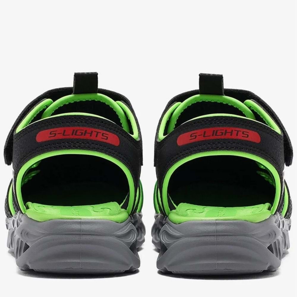 Skechers Thermo-splash-Hydro-flare 400613L-BKLM Işıklı Ortopedik Çocuk Sandalet