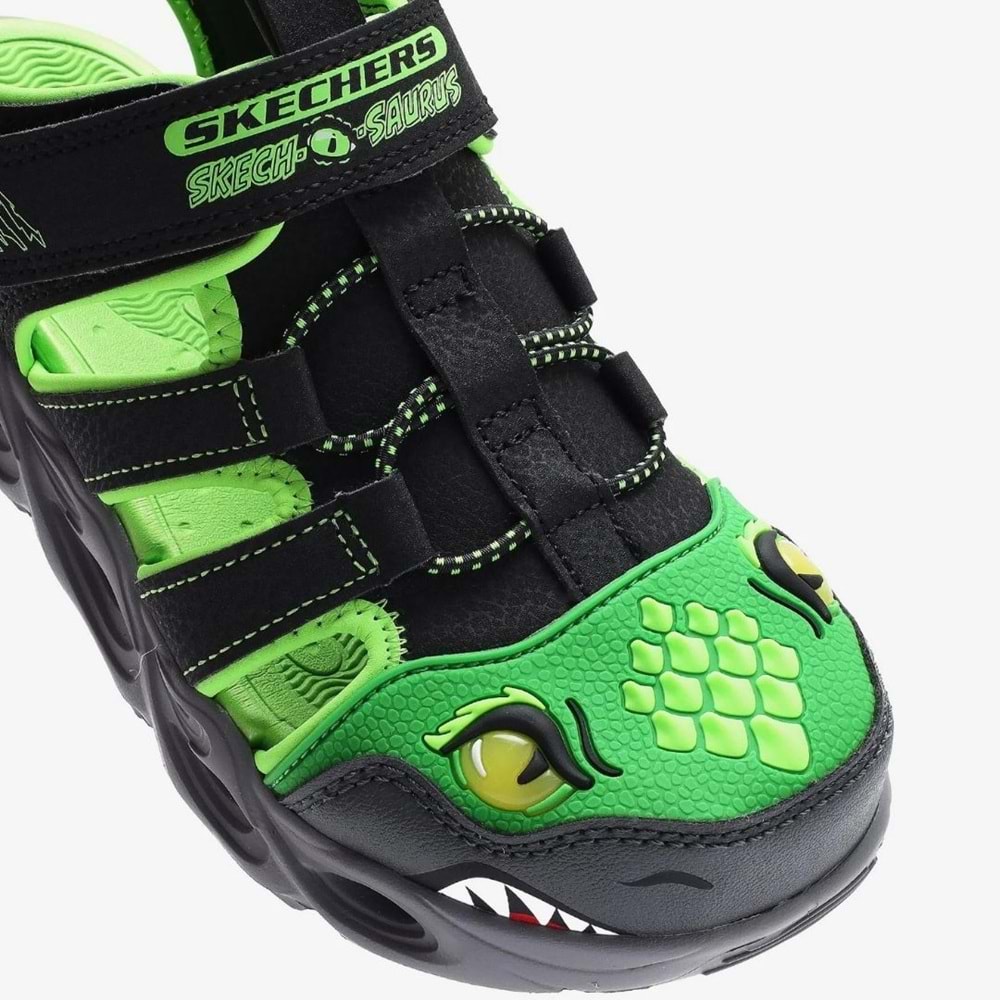 Skechers Thermo-splash-Hydro-flare 400613L-BKLM Işıklı Ortopedik Çocuk Sandalet