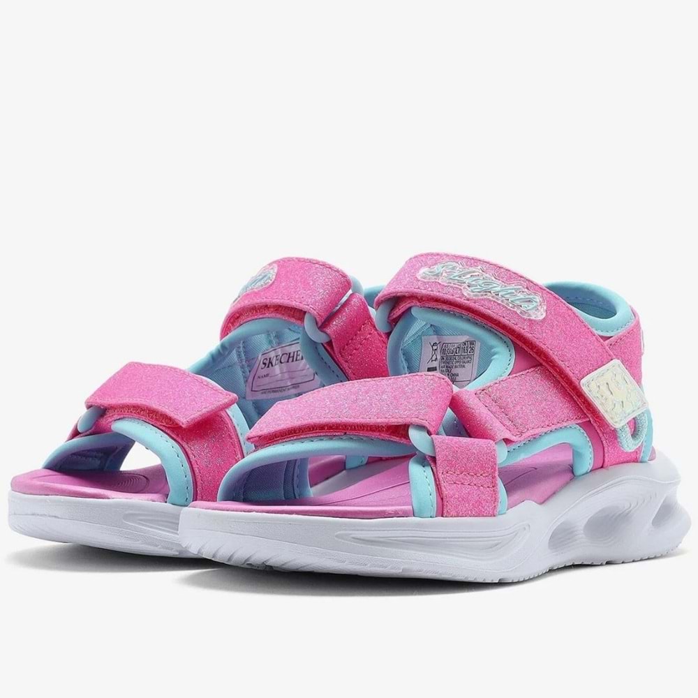 Skechers Sola Glow Sandal 303024L-HPAQ Işıklı Ortopedik Çocuk Sandalet