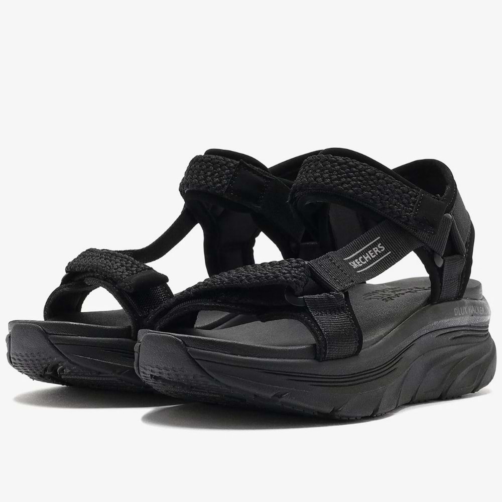 Skechers D'lux Walker-Pretty Field 119822-BBK Ortopedik Kadın Sandalet