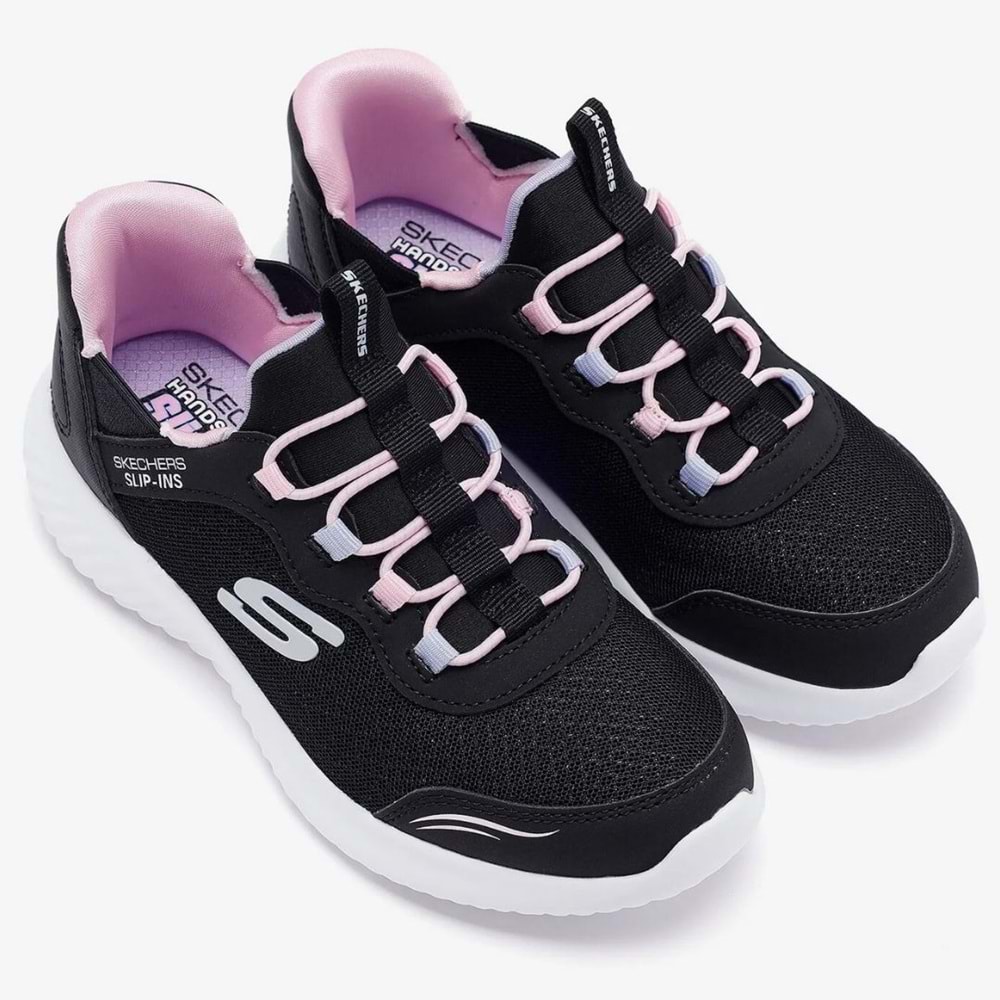 Skechers Bounder Slip-İns Simle Cute 303585L-BLK Ortopedik Çocuk Spor Ayakkabı