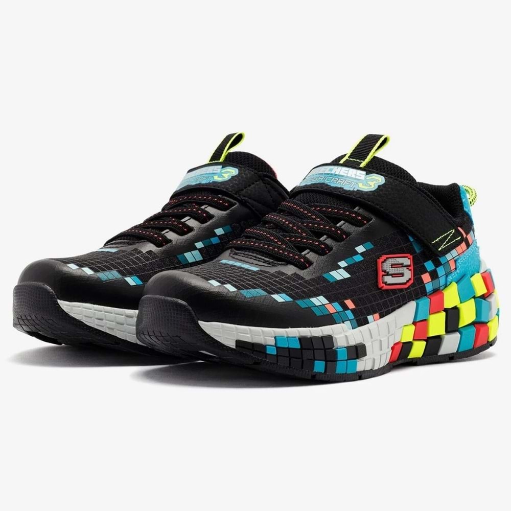 Skechers Megacraft 3.0 402182L-BKMT Ortopedik Çocuk Spor Ayakkabı