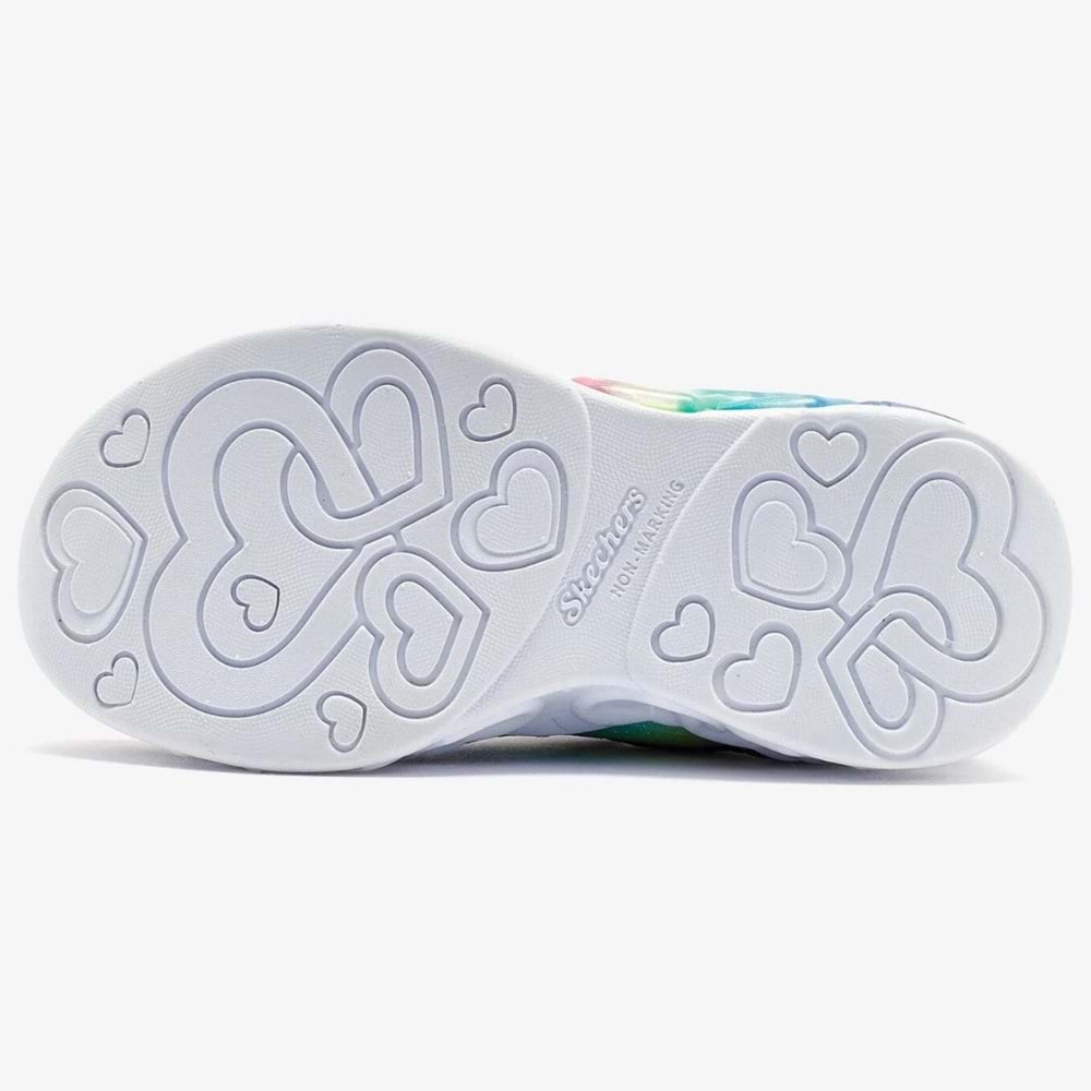 Skechers Infinite Heart Lights Eternal Shimmer 303755L-BKMT Ortopedik Işıklı Çocuk Spor Ayakkabı