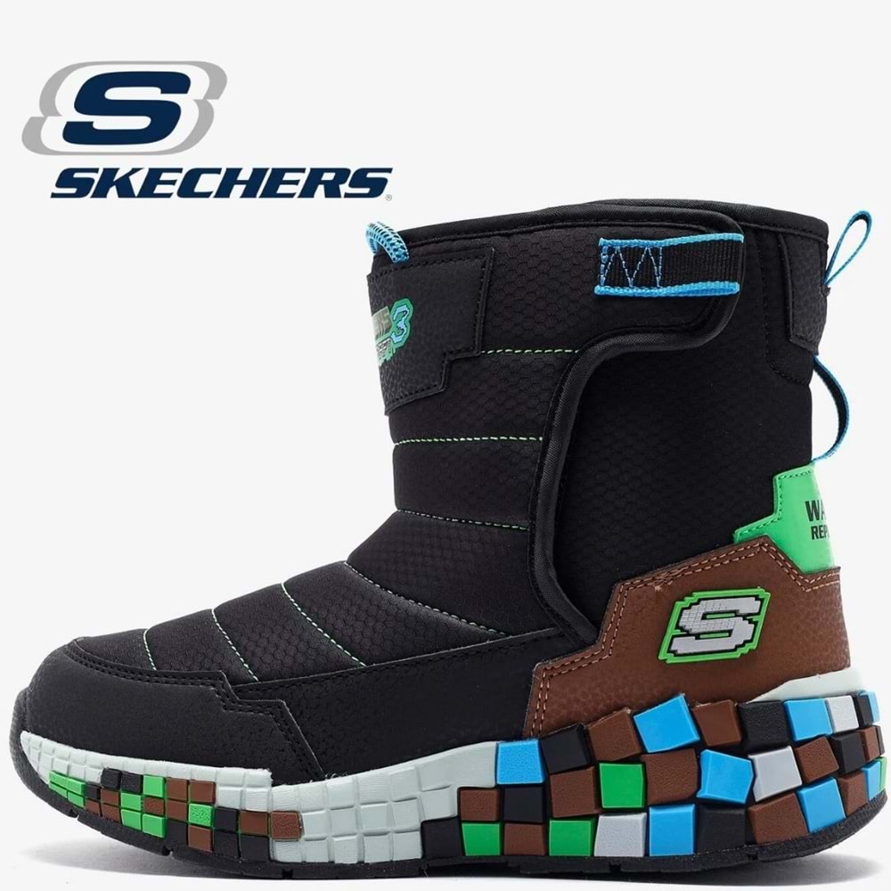 Skechers Megacraft 3.0 402184L-BKBR Ortopedik Çocuk Bot