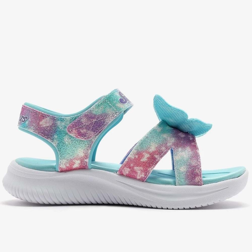 Skechers Jumpsters Sandal-Butterfly Brites 303109L-AQMT Işıklı Ortopedik Çocuk Sandalet