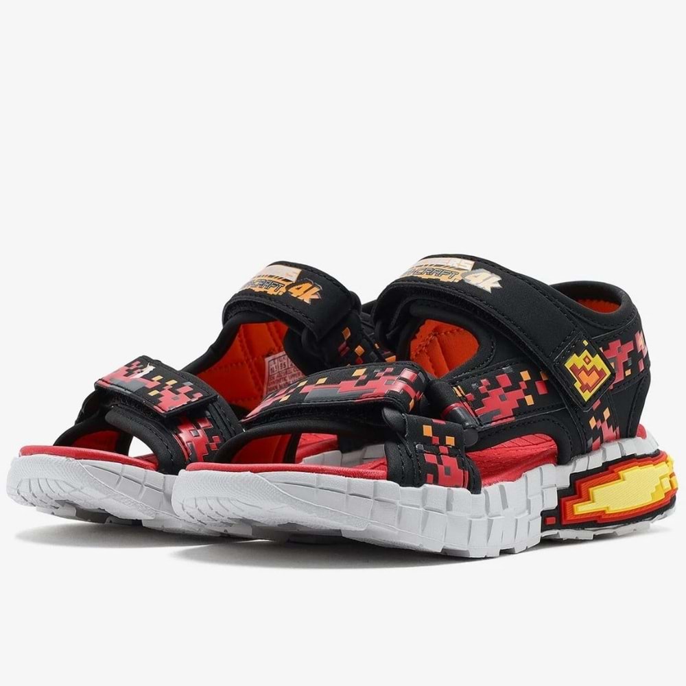 Skechers Megacraft Megasplash 4K 402161L-BKRD Ortopedik Çocuk Sandalet