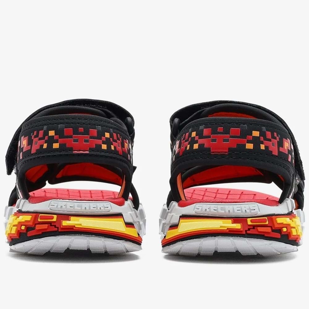 Skechers Megacraft Megasplash 4K 402161L-BKRD Ortopedik Çocuk Sandalet