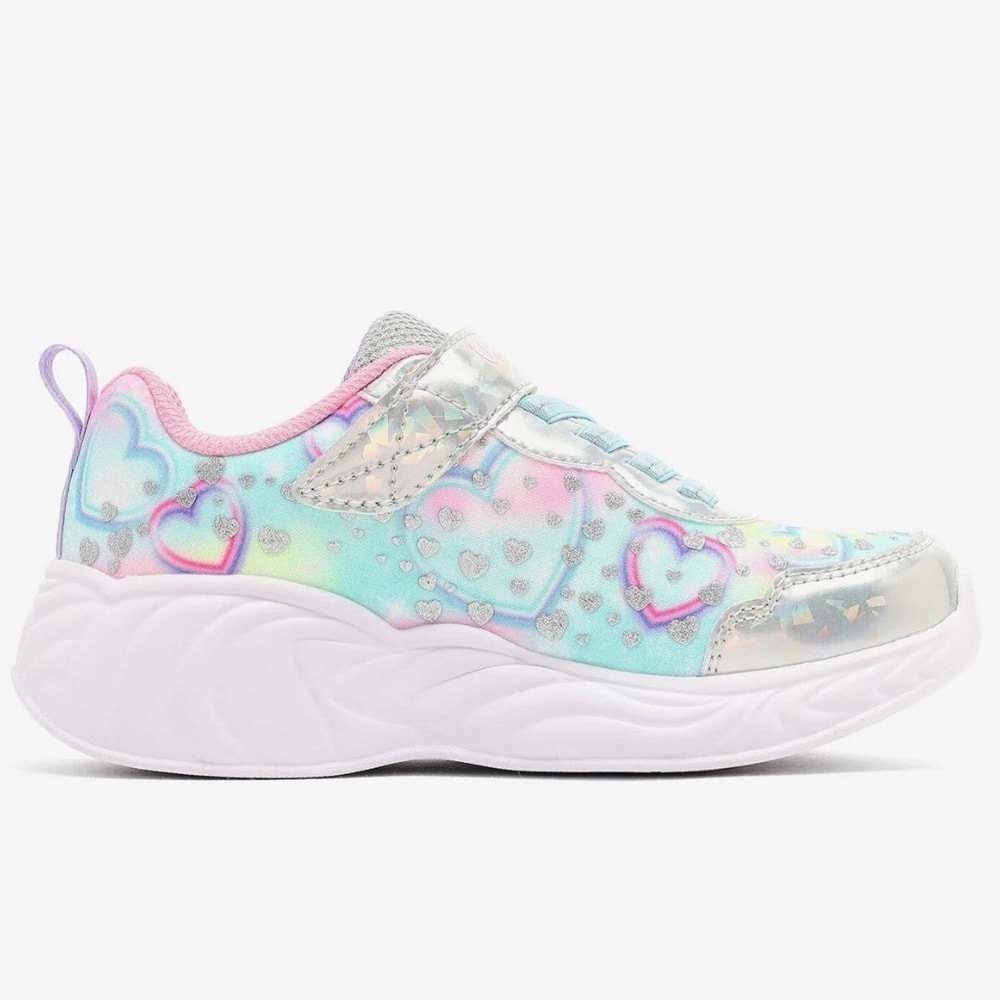 Skechers Unicorn Dreams Heart Sparkles 303063L-SMLT Işıklı Ortopedik Çocuk Spor Ayakkabı
