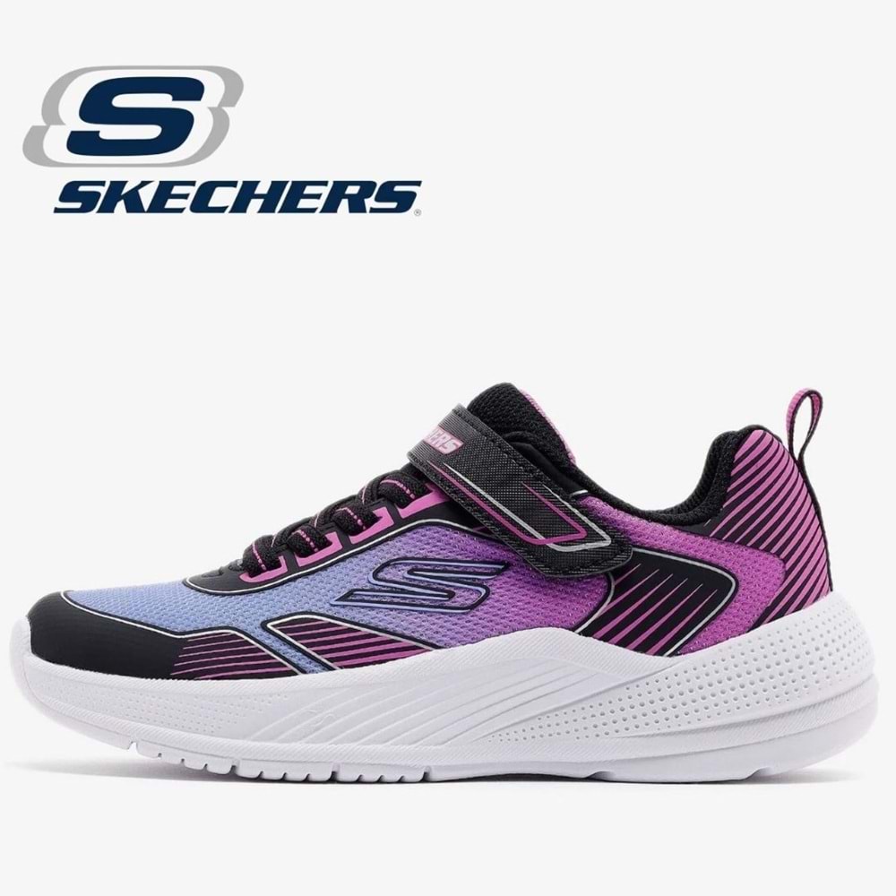 Skechers Microspec Advance Oasıs Poınt 303657L-BKMT Ortopedik Çocuk Spor Ayakkabı