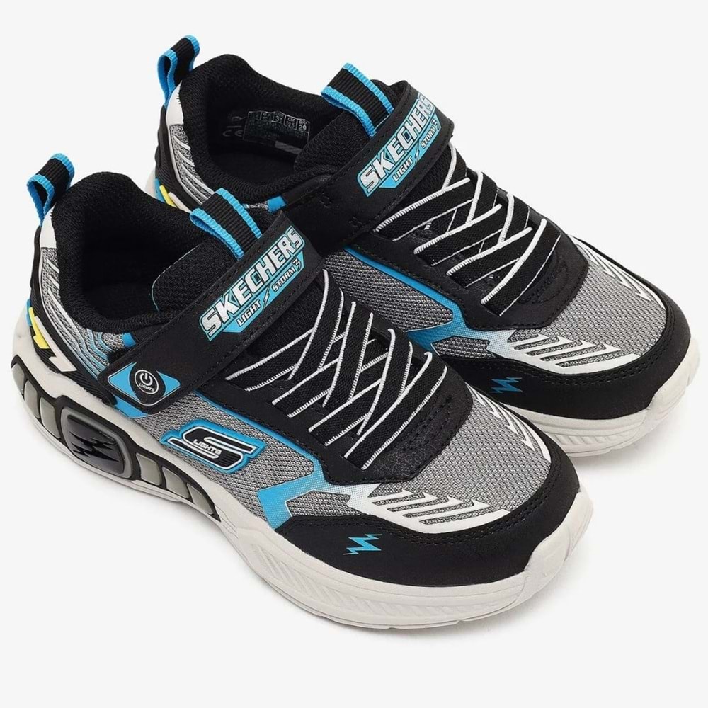 Skechers Light Storm 3 400151L-BCBL Işıklı Ortopedik Çocuk Spor Ayakkabı