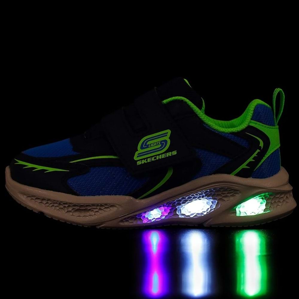 Skechers Meteor-lights 401498N-NVLM Işıklı Ortopedik Çocuk Spor Ayakkabı