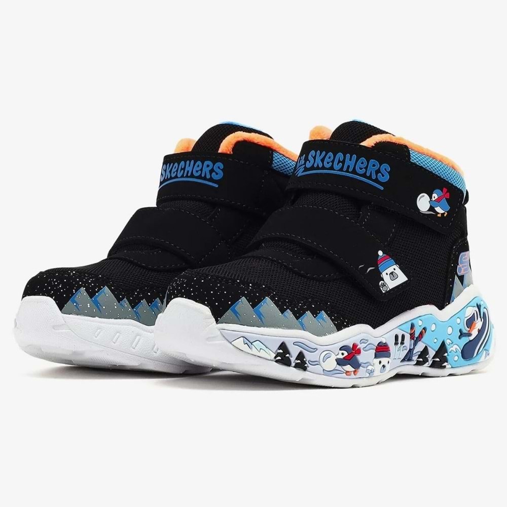 Skechers Play Scene Frosty Pals 407319N-BKMT Ortopedik Bebek Çocuk Bot