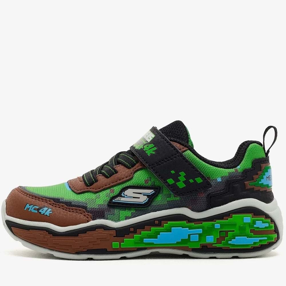 Skechers Megacraft 4K Mega Scene 402162N-BRMT Ortopedik Çocuk Spor Ayakkabı