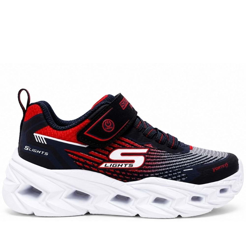 Skechers Vortex 3.0 SLıghts 400590L-BKRB Ortopedik Işıklı Çocuk Spor Ayakkabı
