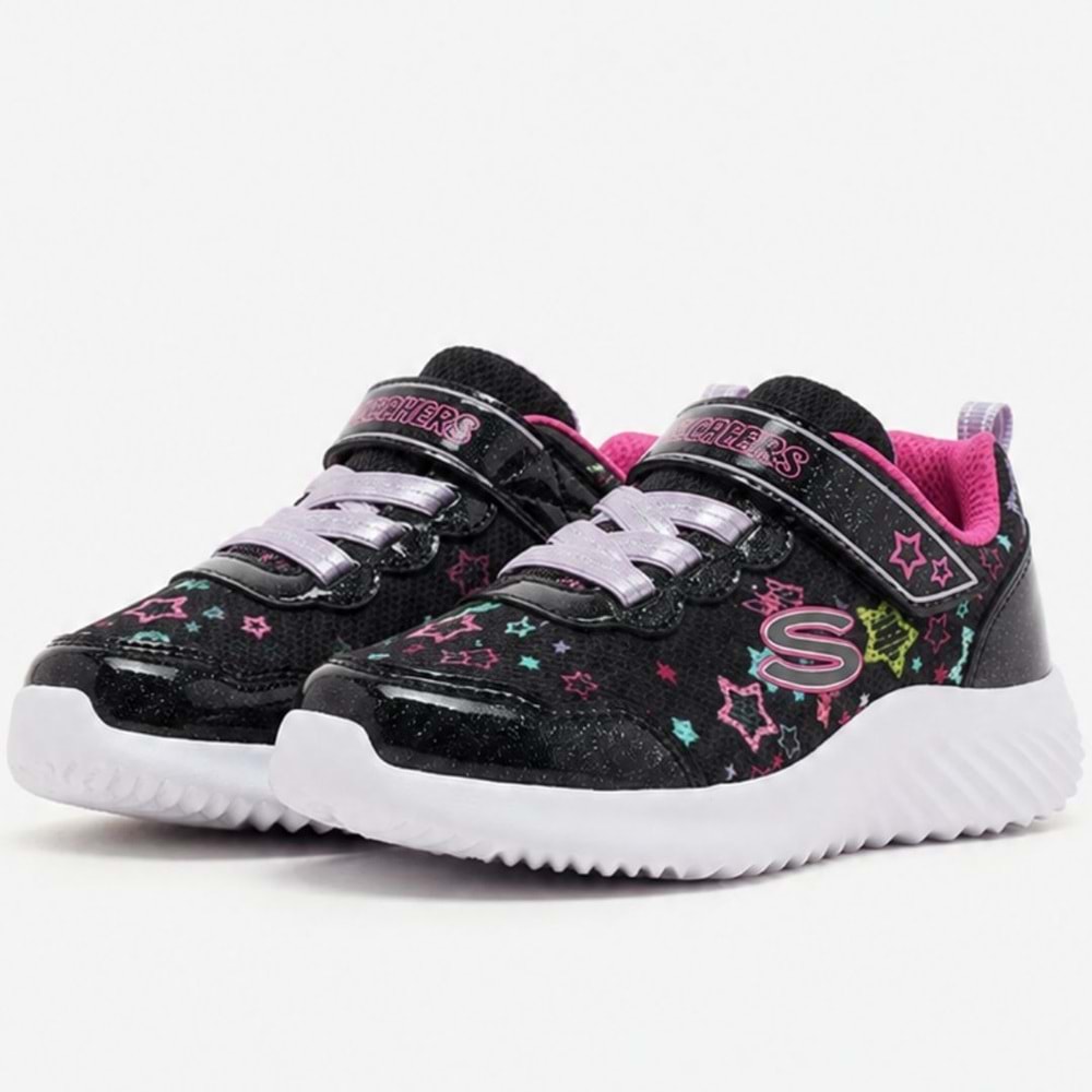 Skechers Bounder 303167N-BKMT Ortopedik Işıklı Çocuk Spor Ayakkabı