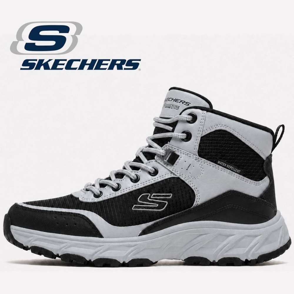 Skechers Hillcrest 2.0 Woodrock Peak 237804-GYBK Water Repellent Outdoor Erkek Bot