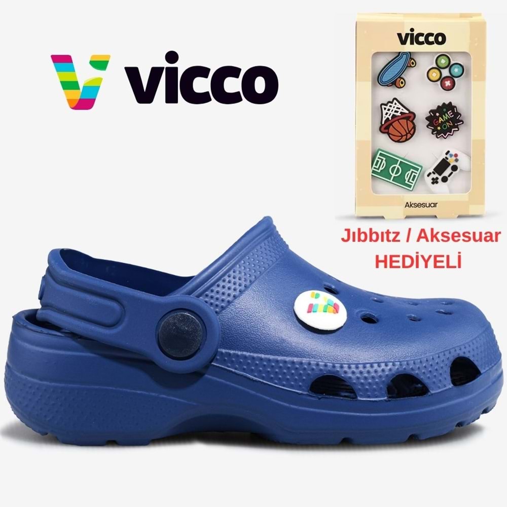 Vicco Didim Jıbbıtz Aksesuar Hediyeli Ortopedik Unisex Çocuk Terlik