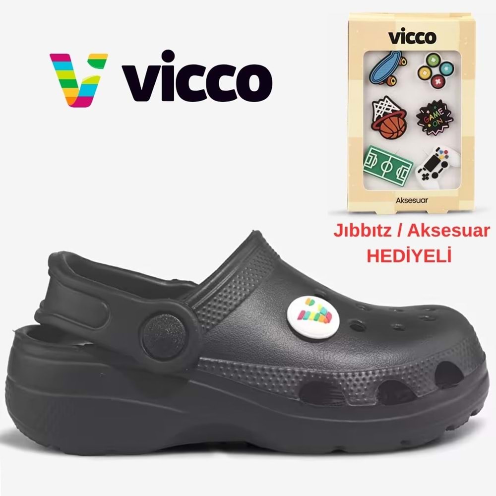 Vicco Didim Jıbbıtz Aksesuar Hediyeli Ortopedik Unisex Çocuk Terlik