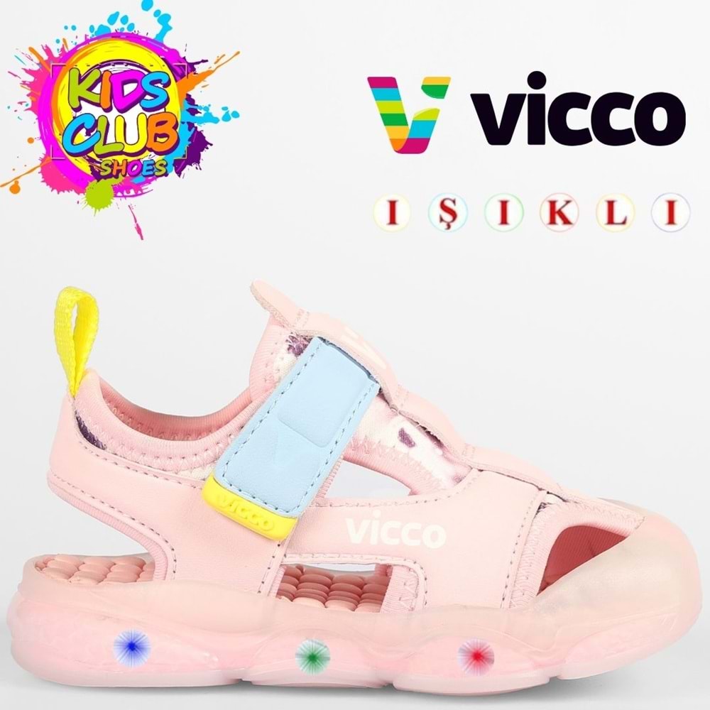 Vicco Live İlk Adım Bebek Ortopedik Işıklı Çocuk Spor Sandalet