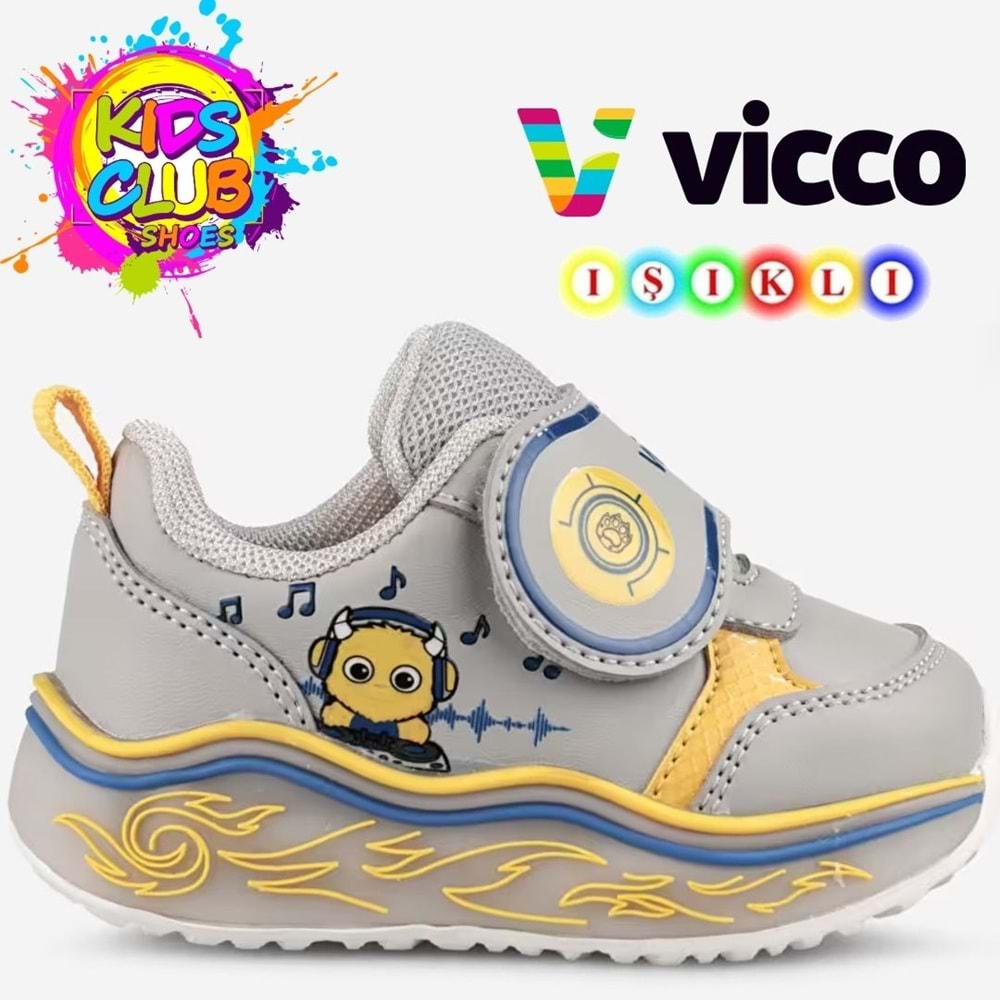 Vicco Root-Selen Işıklı Ortopedik Çocuk Spor Ayakkabı