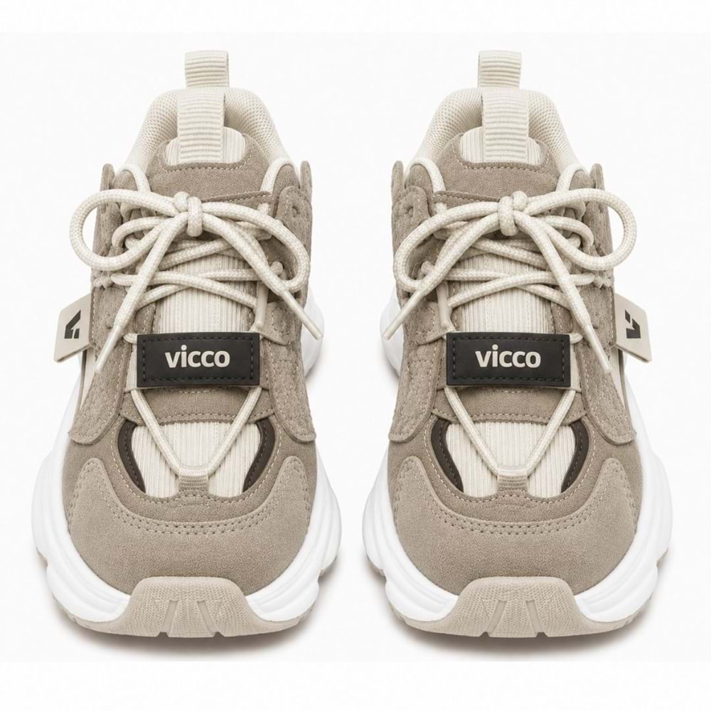Vicco Ceni Süs Bağcıklı Cırt Cırtlı Ortopedik Çocuk Spor Ayakkabı