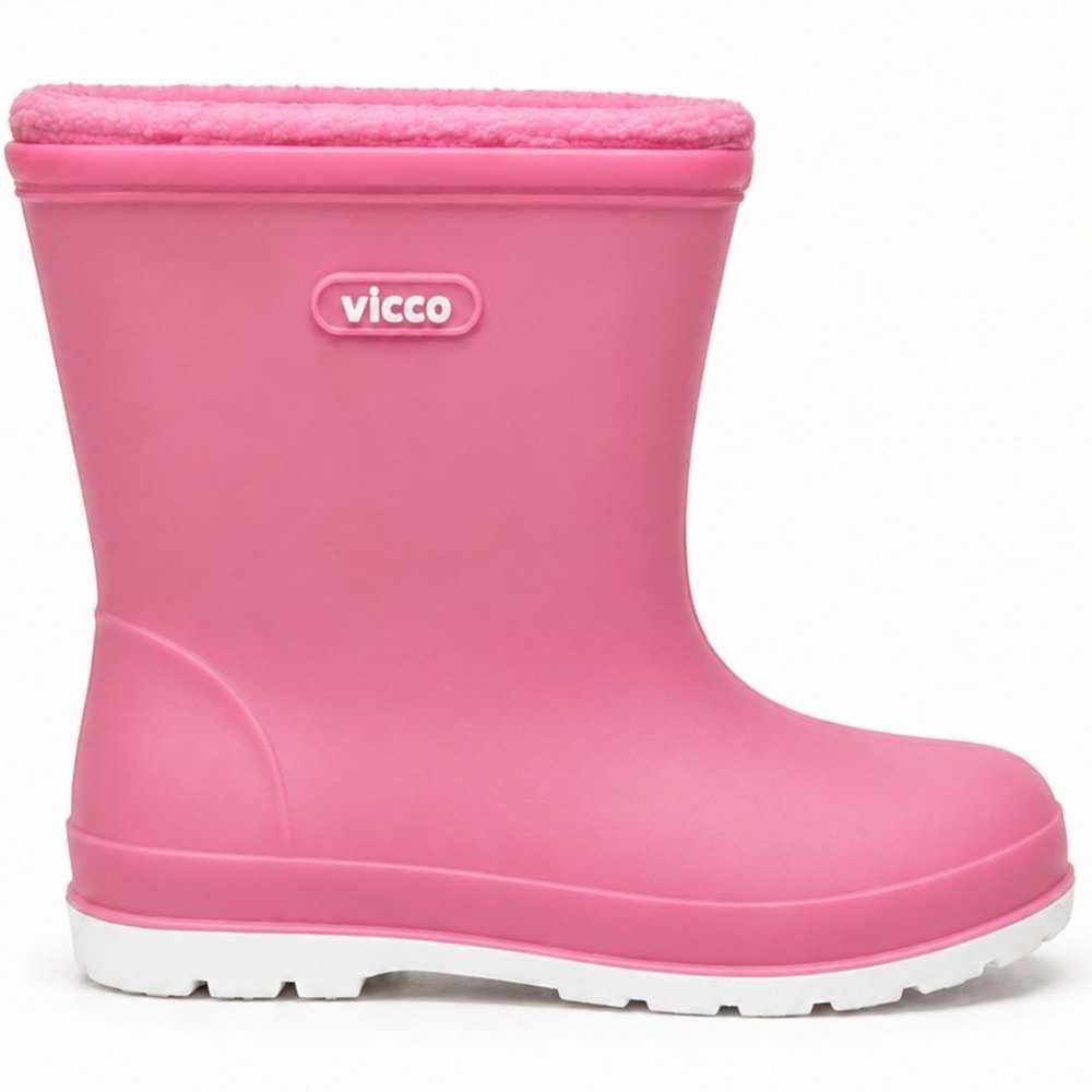 Vicco Mellow Kürklü Pvc Su Çizmesi Yağmur Botu Ortopedik Çocuk Bot
