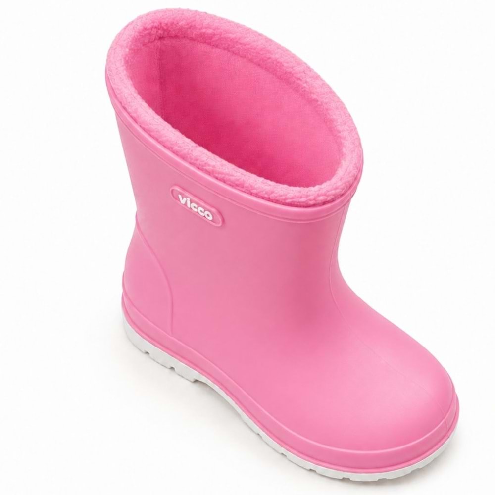 Vicco Mellow Kürklü Pvc Su Çizmesi Yağmur Botu Ortopedik Çocuk Bot