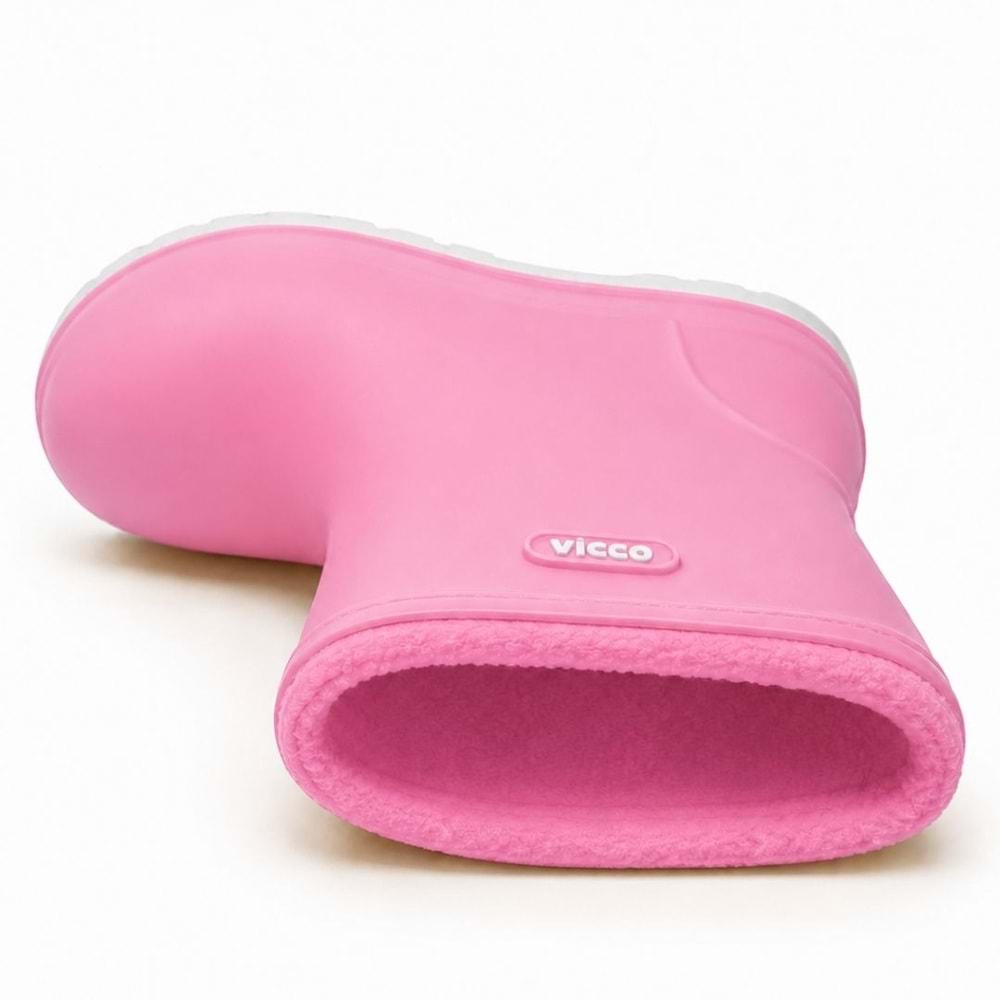 Vicco Mellow Kürklü Pvc Su Çizmesi Yağmur Botu Ortopedik Çocuk Bot