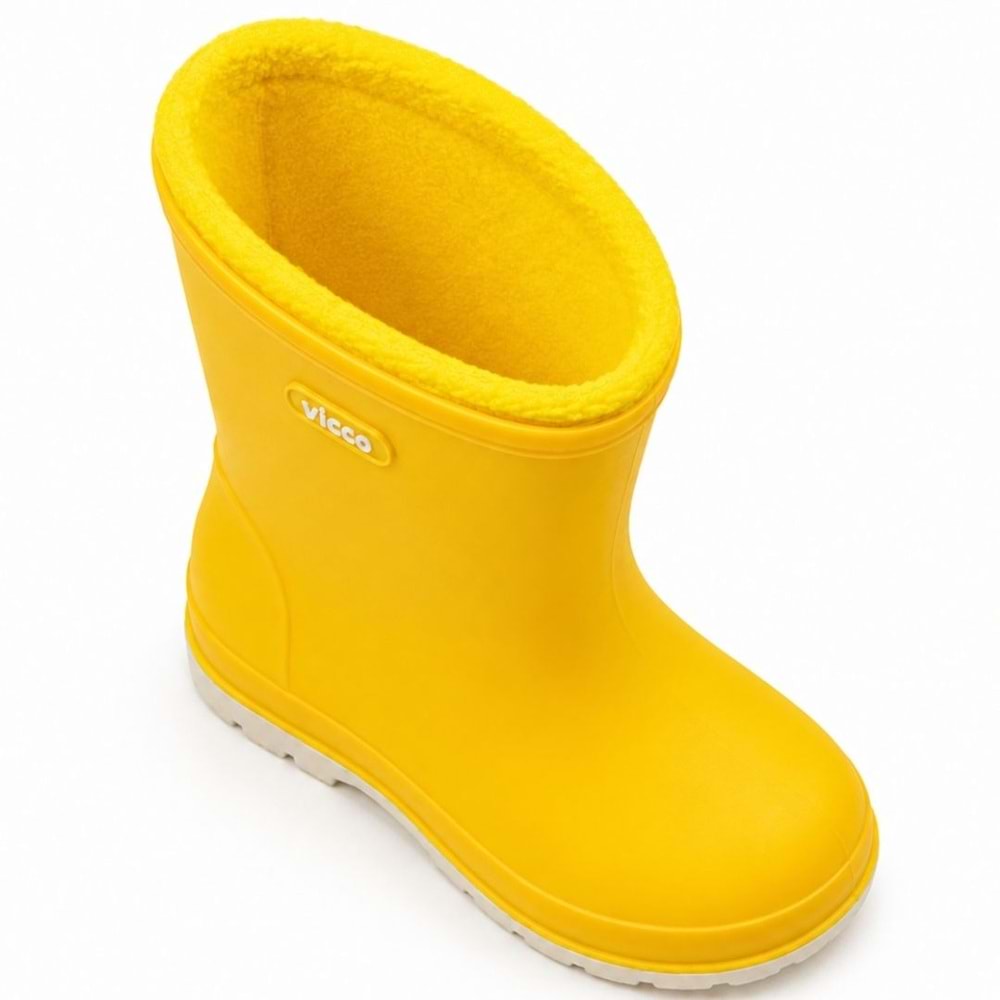 Vicco Mellow Kürklü Pvc Su Çizmesi Yağmur Botu Ortopedik Çocuk Bot