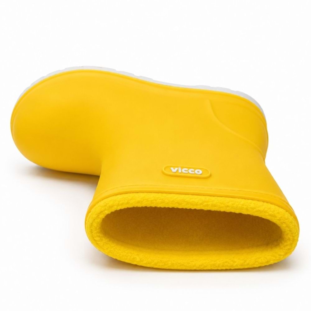 Vicco Mellow Kürklü Pvc Su Çizmesi Yağmur Botu Ortopedik Çocuk Bot