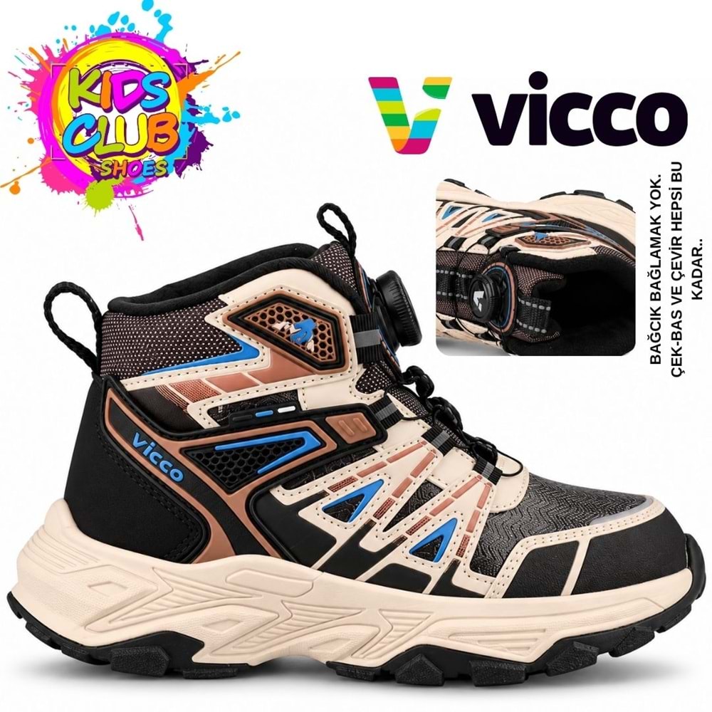 Vicco Falcon Akıllı Bağcıklı Kauçuk Taban Ortopedik Çocuk Bot