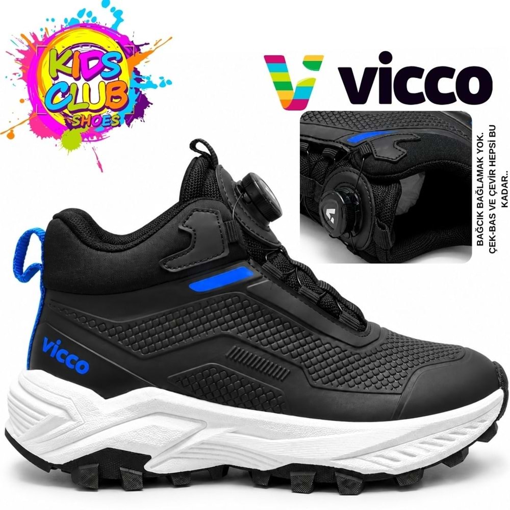 Vicco Pascal Kauçuk Taban Akıllı Bağcıklı Ortopedik Çocuk Outdoor Bot