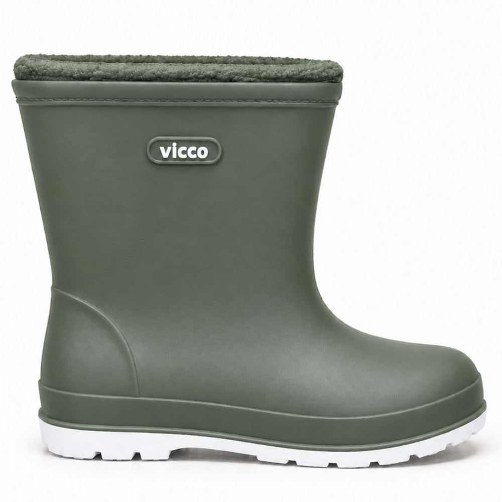 Vicco Mellow Kürklü Pvc Su Çizmesi Yağmur Botu Ortopedik Çocuk Bot