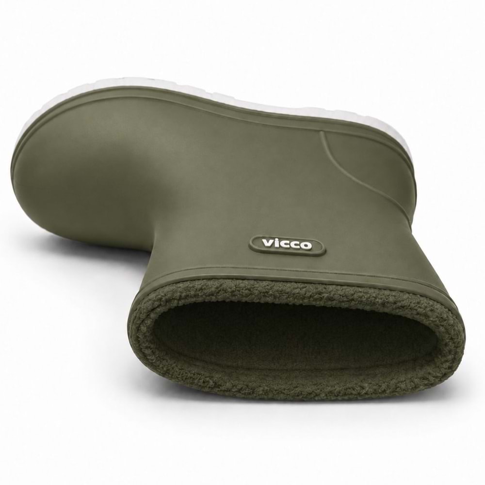 Vicco Mellow Kürklü Pvc Su Çizmesi Yağmur Botu Ortopedik Çocuk Bot