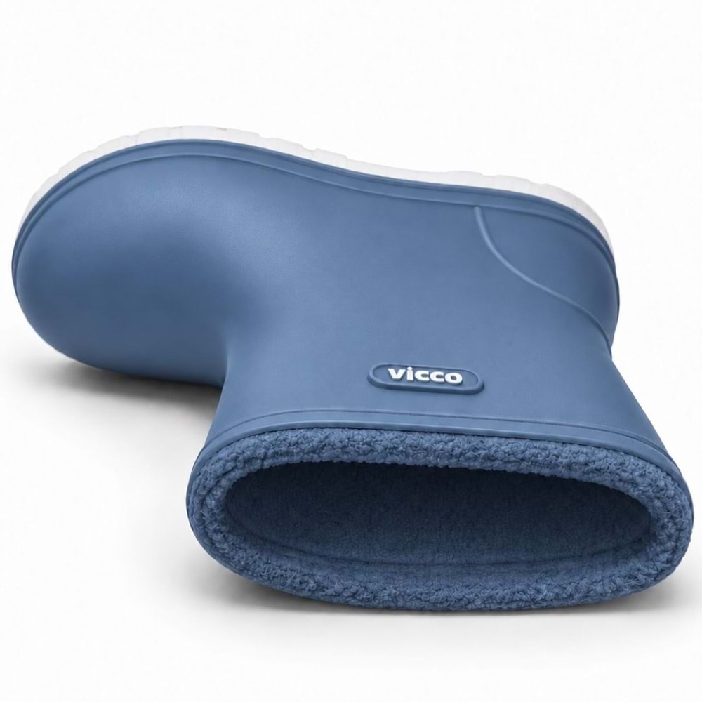 Vicco Mellow Kürklü Pvc Su Çizmesi Yağmur Botu Ortopedik Çocuk Bot