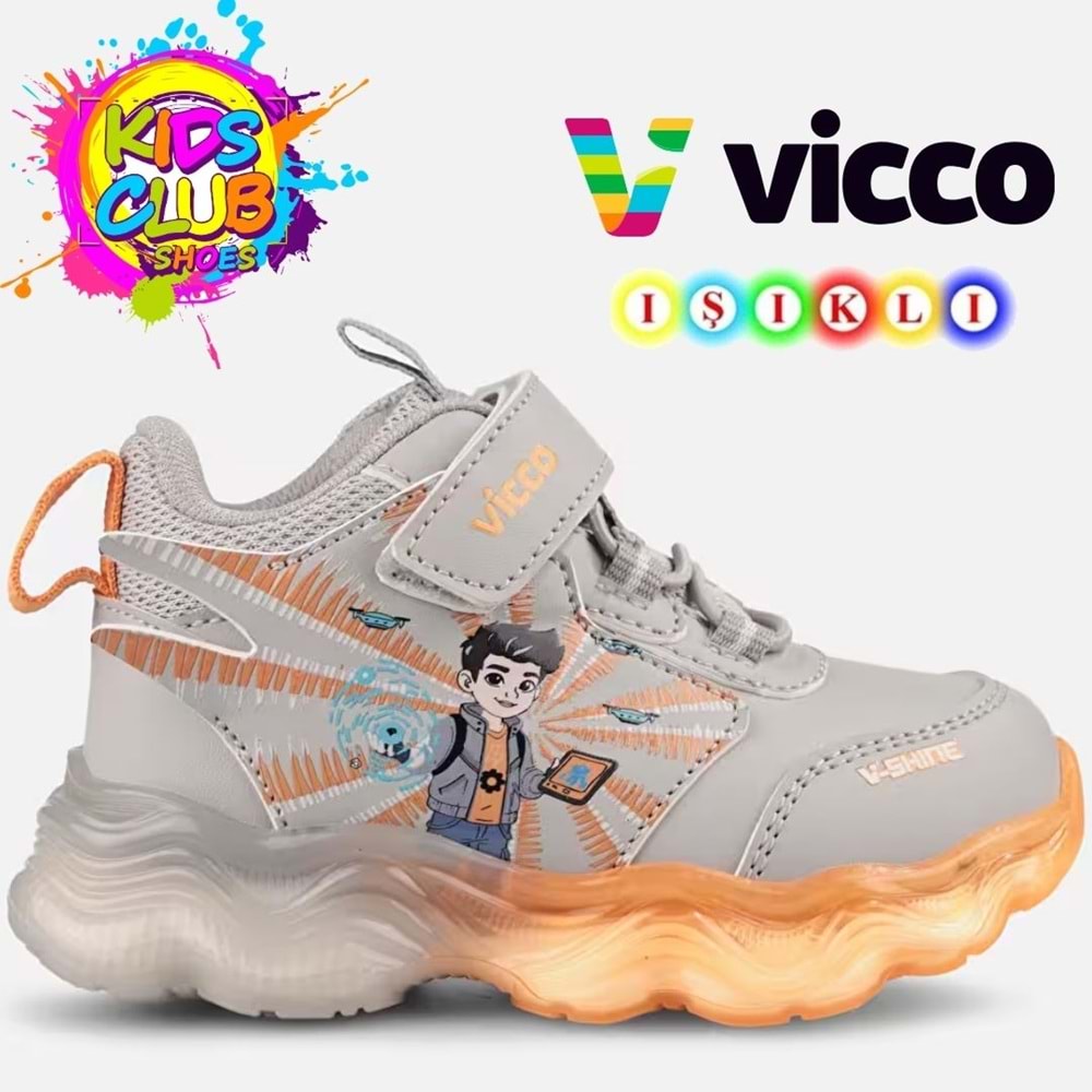Vicco Pedri Işıklı Boğazlı Ortopedik Çocuk Spor Ayakkabı